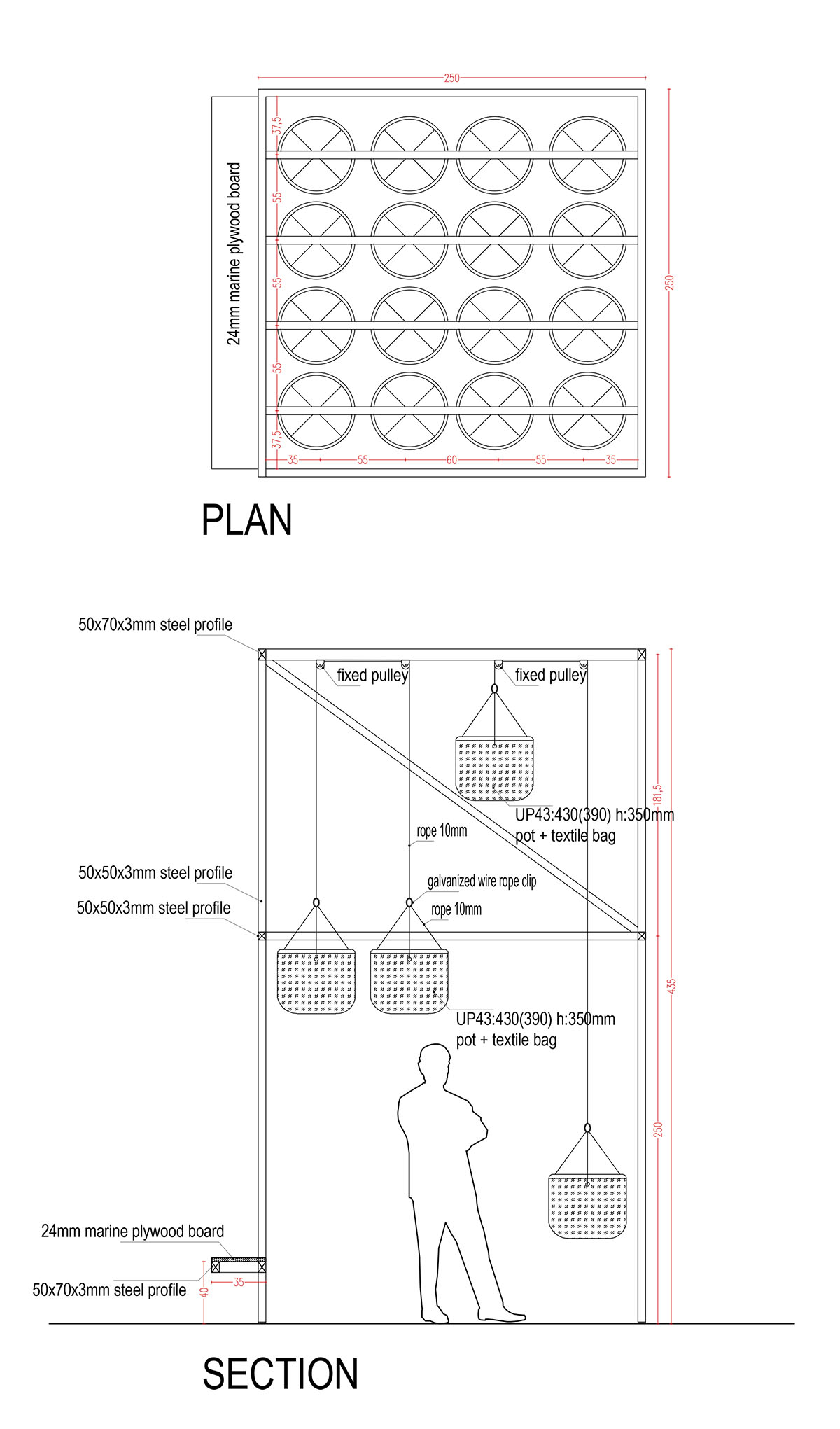 SO? designed a suspended public garden in Istanbul’s Ortakoy Square