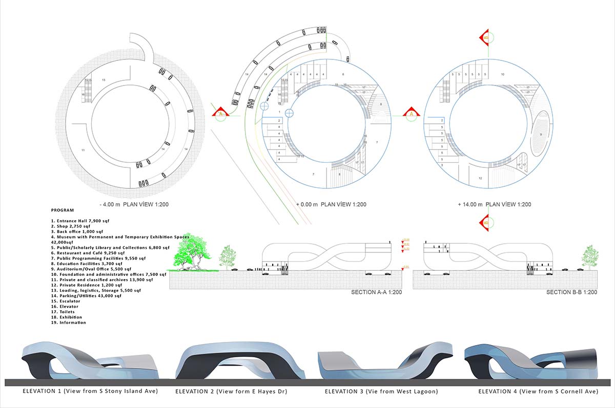Erdem Architects unveils design for Obama Presidential Center in Chicago