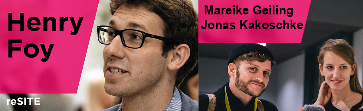 Henry Foy, Mareike Geiling & Jonas Kakoschke at reSITE’s Small Talk Series