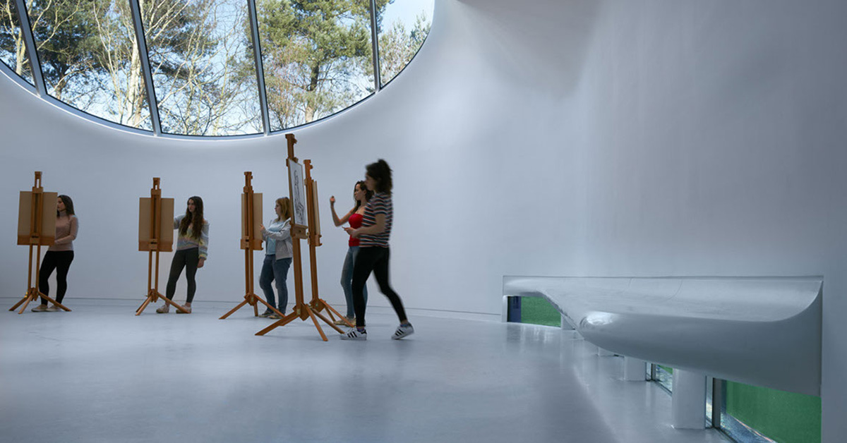Peter Cook’s Arts University Bournemouth Drawing Studio officially opened by Zaha Hadid