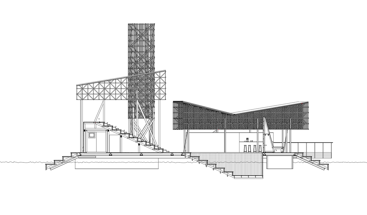ETH Zurich students set a Floating Timber Island at the heart of Manifesta Art Biennial in Zurich