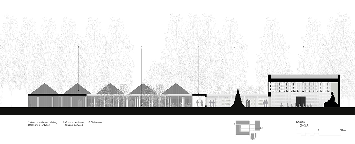 A Buddhist retreat in the Suffolk countryside reopened, designed by Walters & Cohen Architects