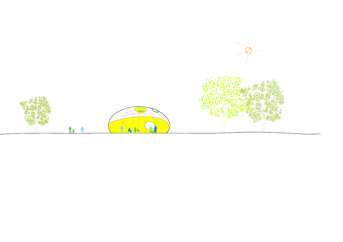 DOSIS installs an pneumatic architectural bubble for event spaces in London’s east park