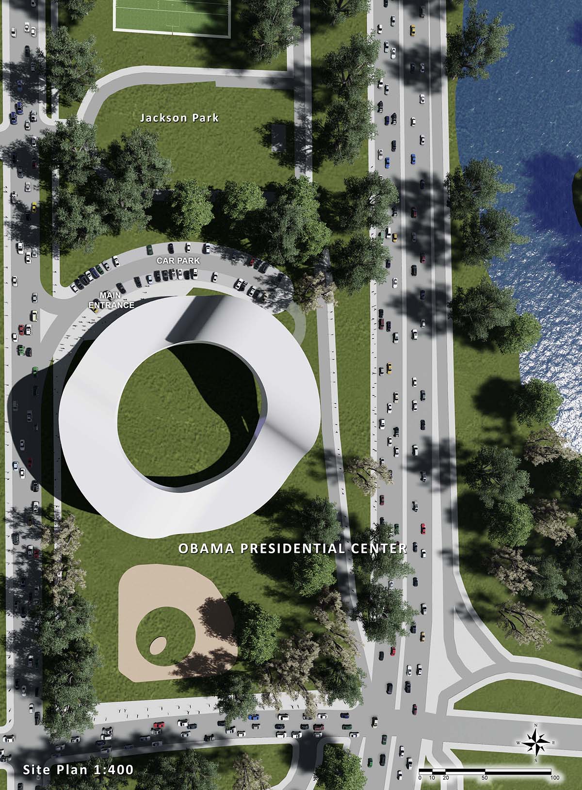 Erdem Architects unveils design for Obama Presidential Center in Chicago