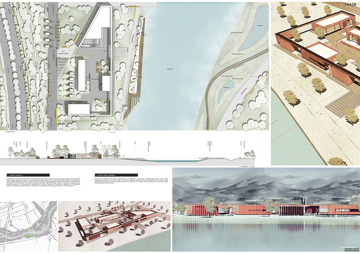 ONZ Architects + MDesign unveil design for Sivas Kızılırmak River Bank Development in Turkey