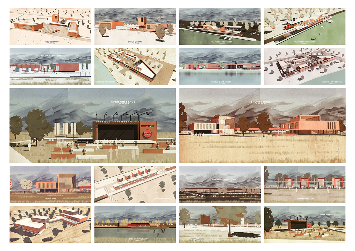 ONZ Architects + MDesign unveil design for Sivas Kızılırmak River Bank Development in Turkey