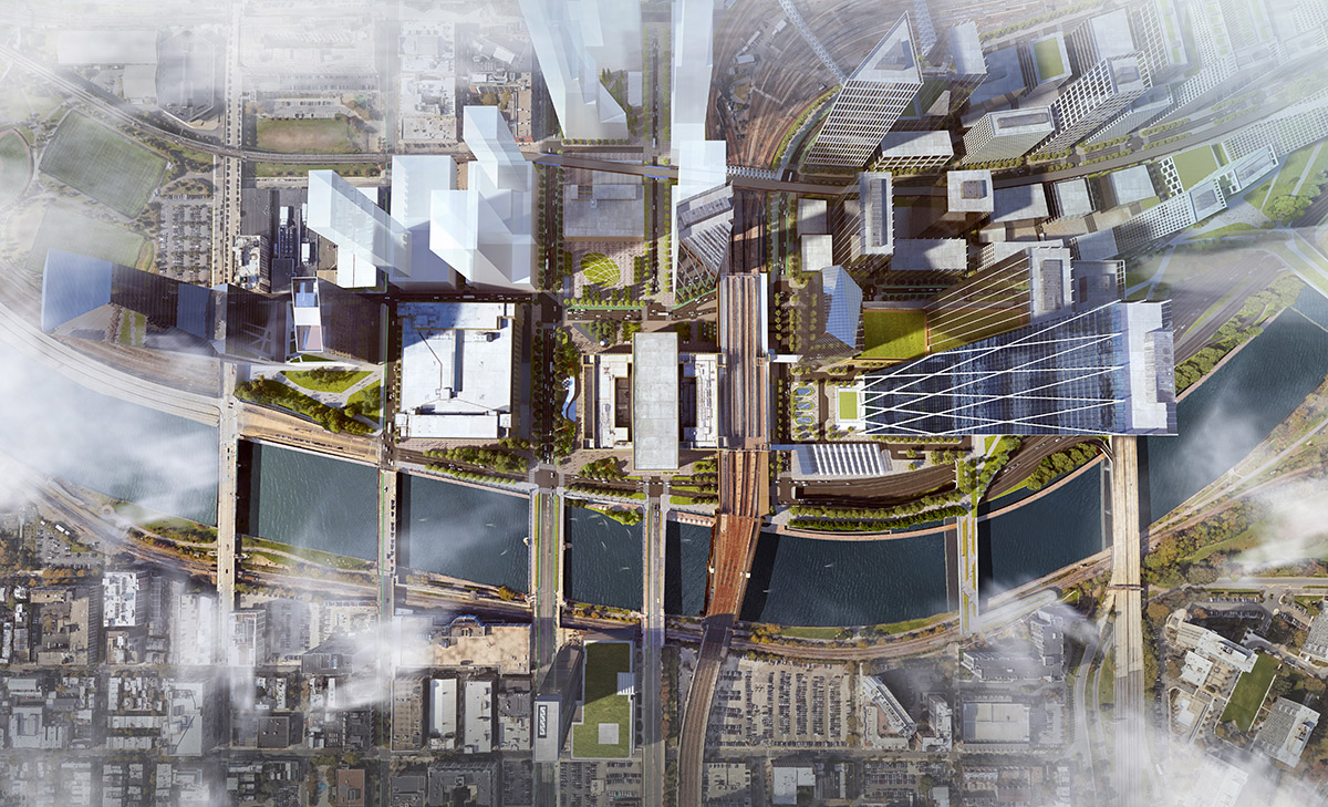 SOM reveals new images of Philadelphia 30th Street Station Master Plan