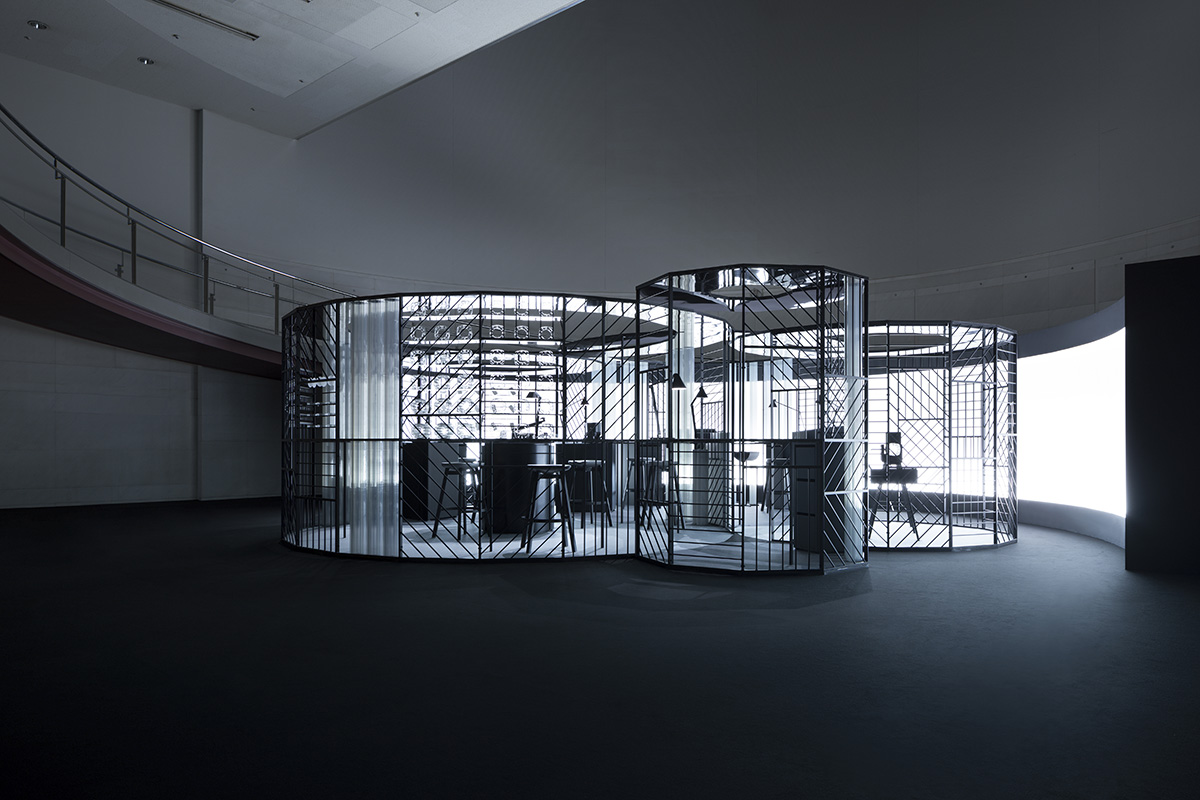 Nendo s Slice of Time exhibition was made of a transparent clock