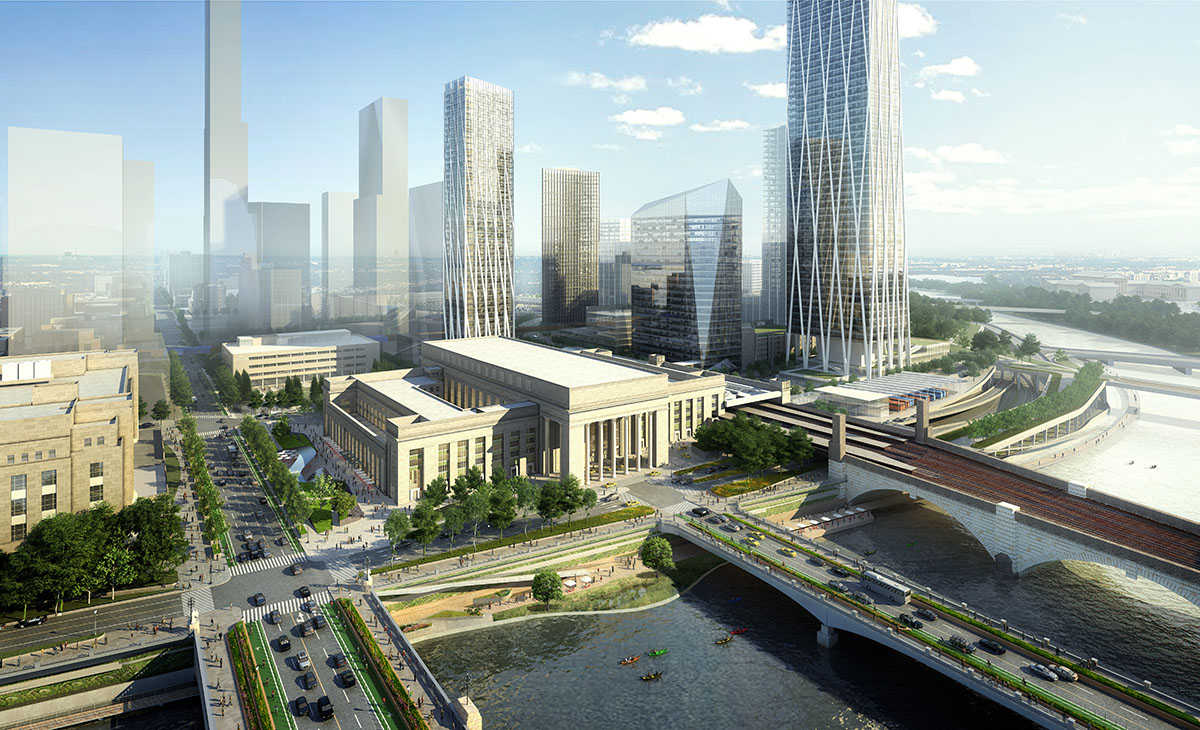 SOM reveals new images of Philadelphia 30th Street Station Master Plan