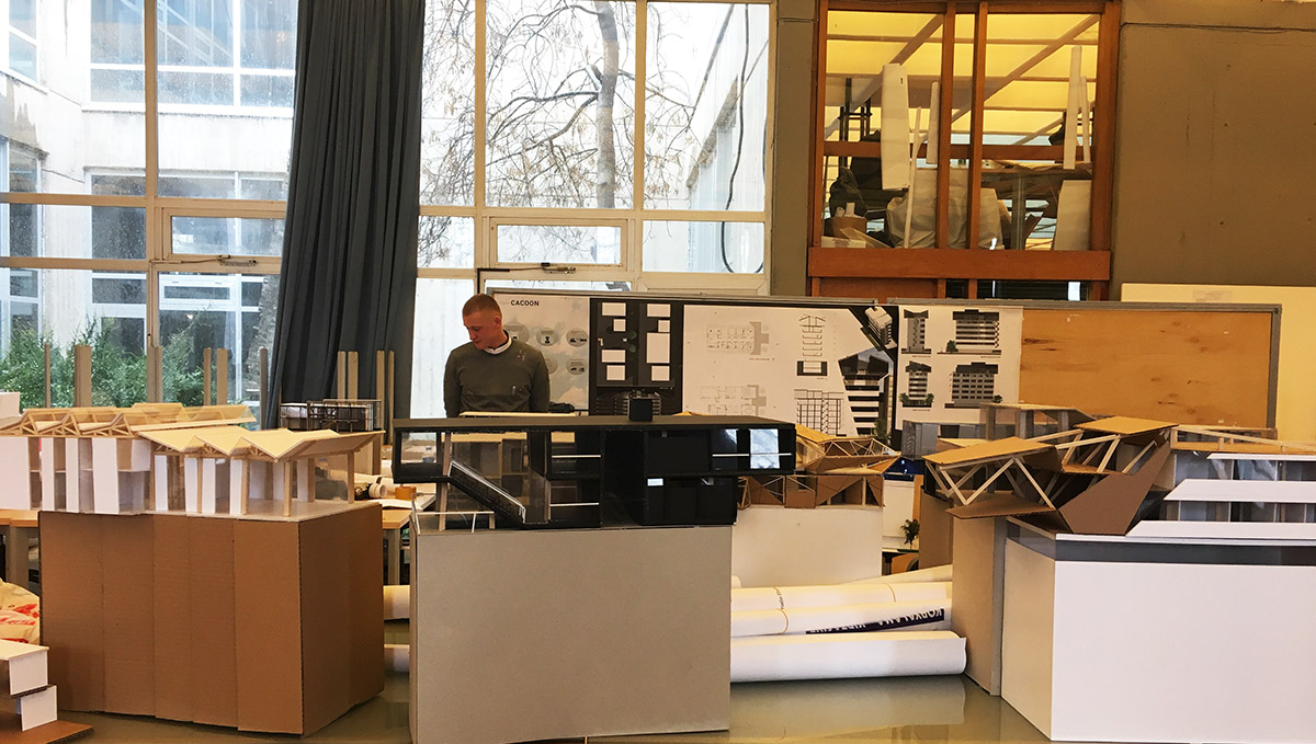 Fall 2016 Architecture Juries at Metu Arch experiment new tectonics over existing structures