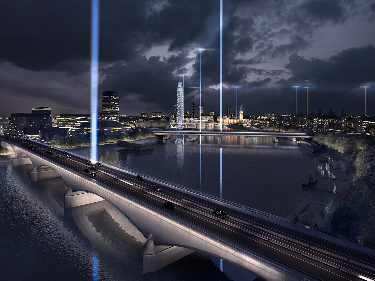 6 creative proposals unveiled for Lighting London’s Bridges