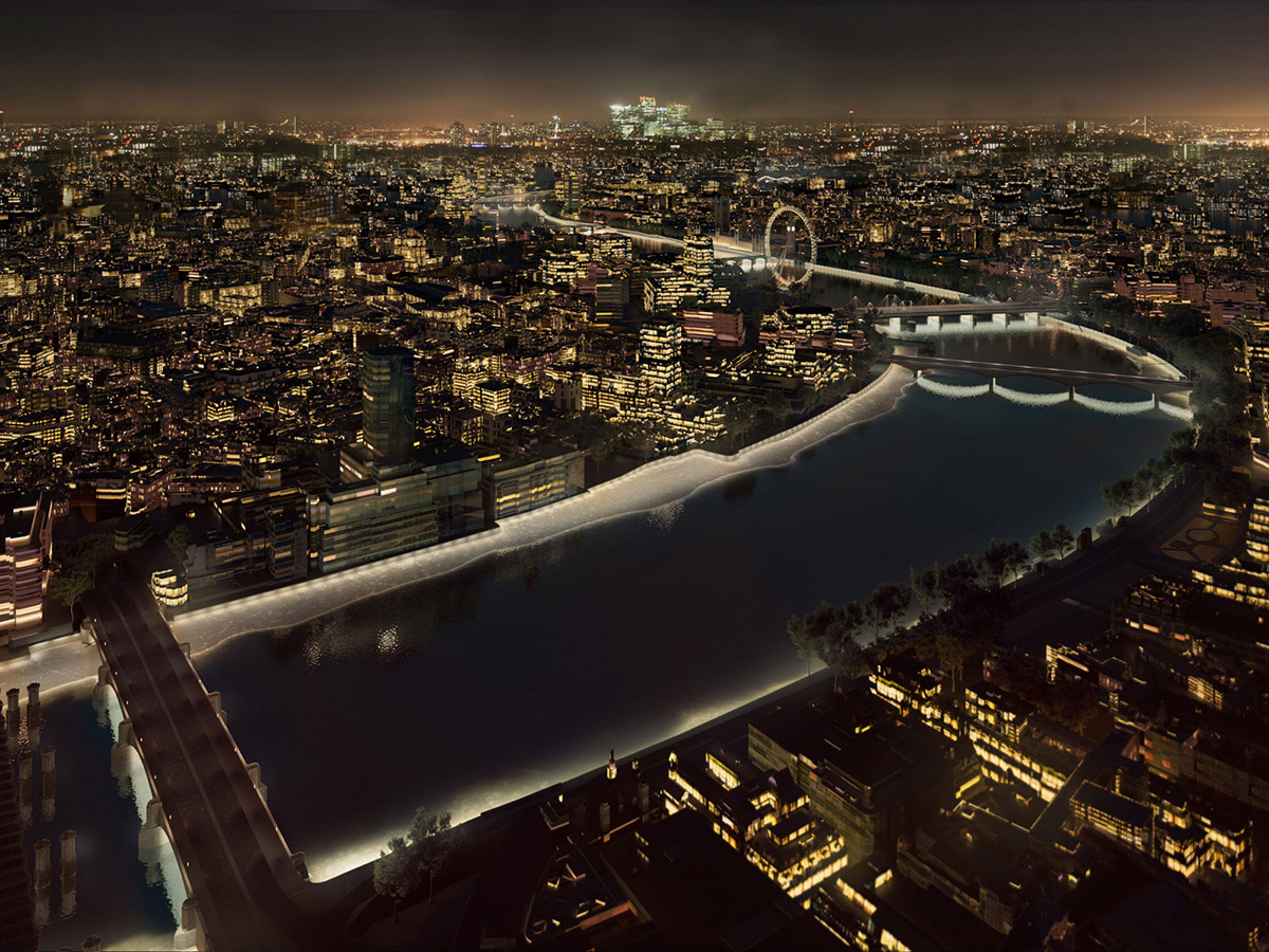 6 creative proposals unveiled for Lighting London’s Bridges