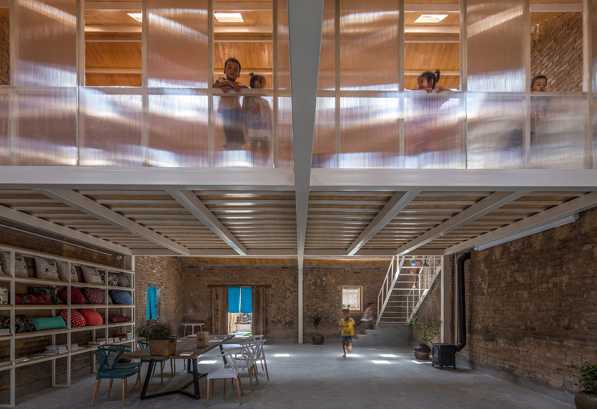 Chinese old house converted into a fully-transparent children’s education centre by AaL+Atelier UPA