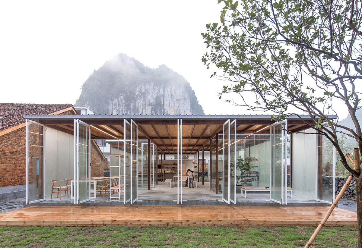 Chinese old house converted into a fully-transparent children’s education centre by AaL+Atelier UPA