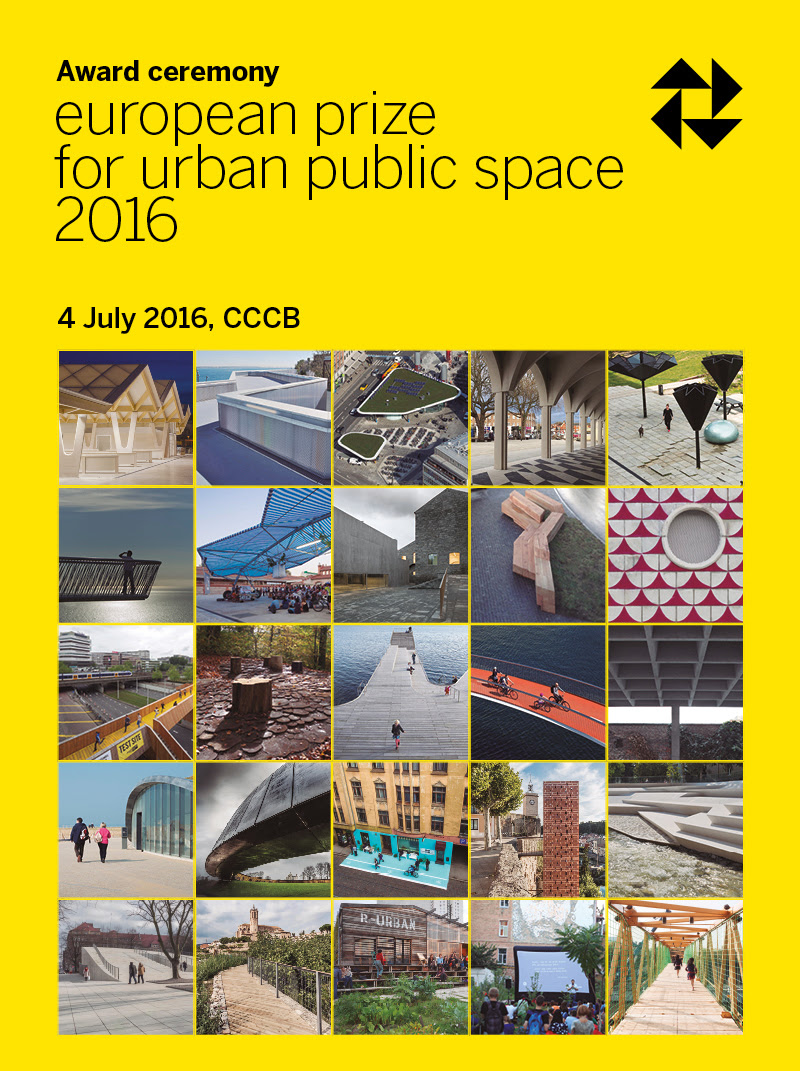 CCCB invites you to the Award Ceremony of the European Prize for Urban Public Space 2016 -4 July