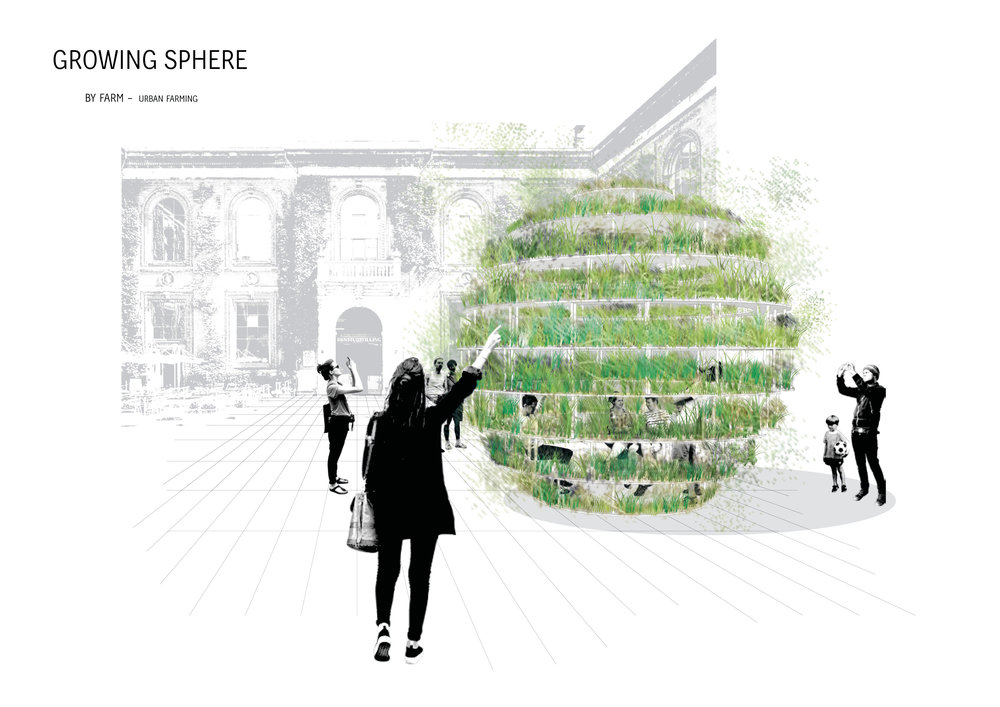 Space10+Mads-Ulrik Husum+Sine Lindholm envision an urban farming to grow food inside the cities