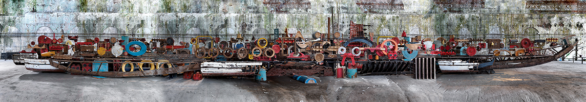 A mega vessel at the Turkey Pavilion highlights common cultural heritage between Istanbul and Venice