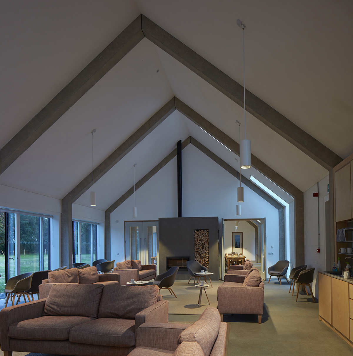A Buddhist retreat in the Suffolk countryside reopened, designed by Walters & Cohen Architects