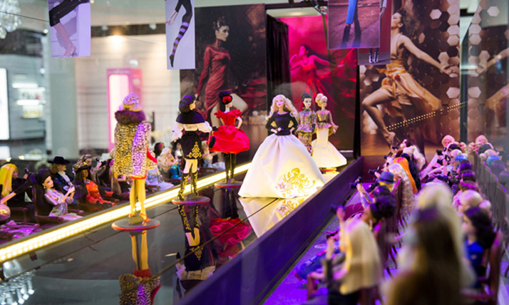 Les Cours Mont-Royal presents the largest permanent exhibit of Barbie dolls in the world