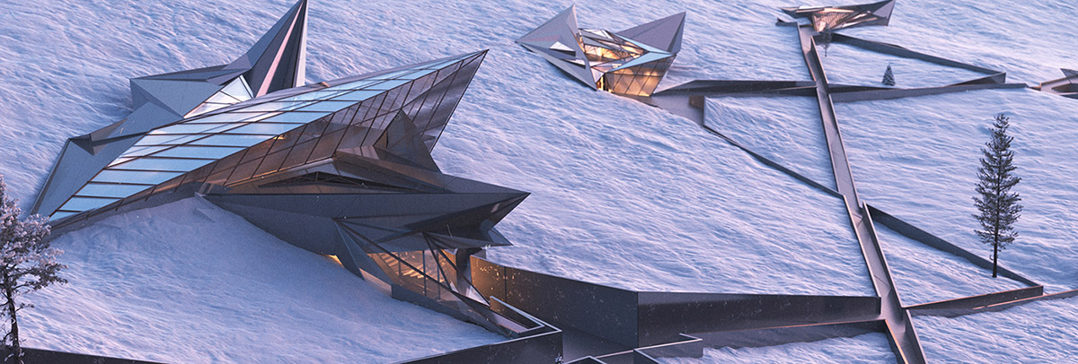 A group of architects envision weathering architecture derived from Manpupuner rock formations