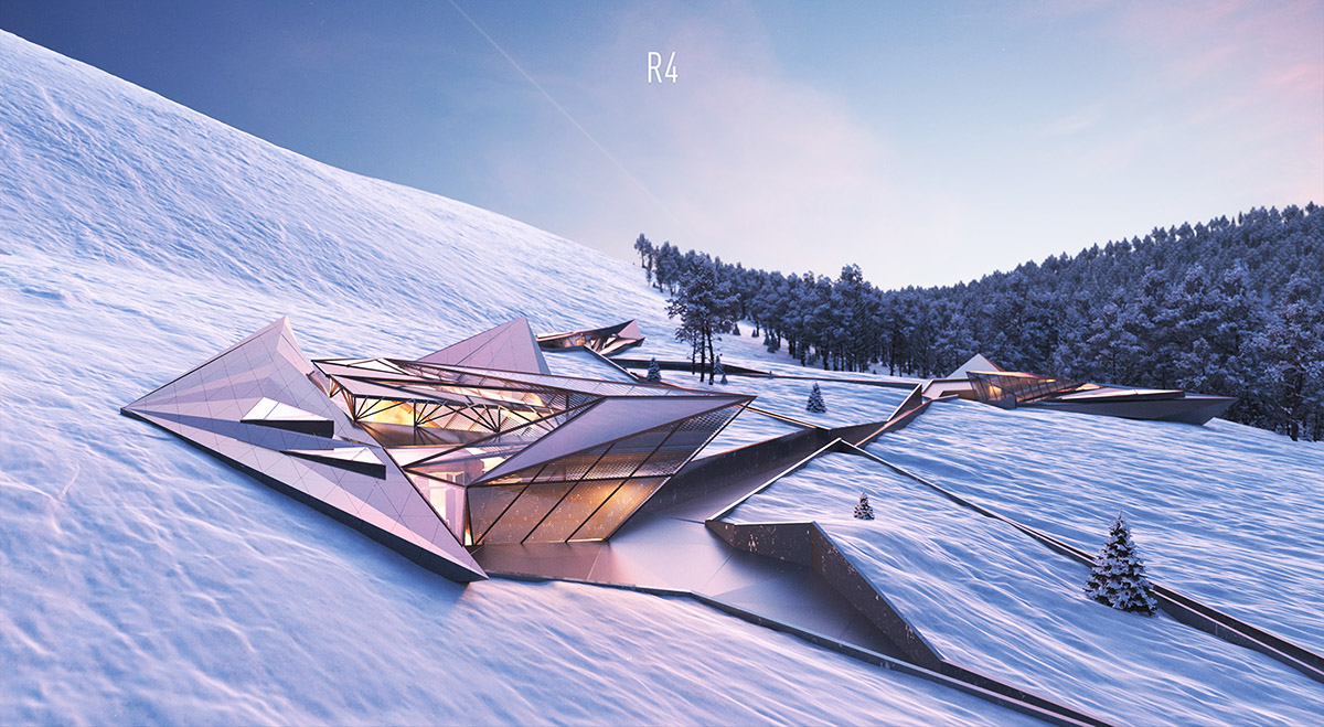 A group of architects envision weathering architecture derived from Manpupuner rock formations