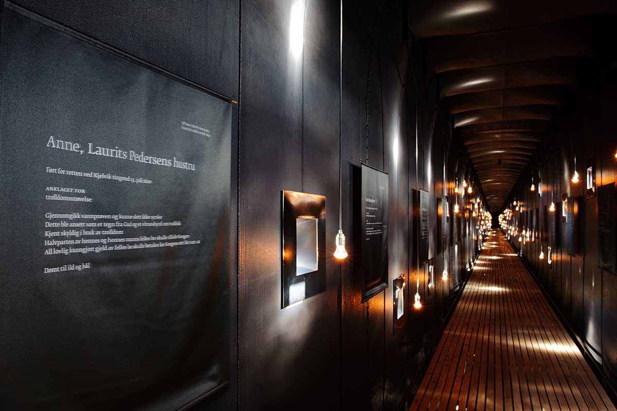 Peter Zumthor installs modest buildings erected on black-winged stilts at Norwegian old mining region