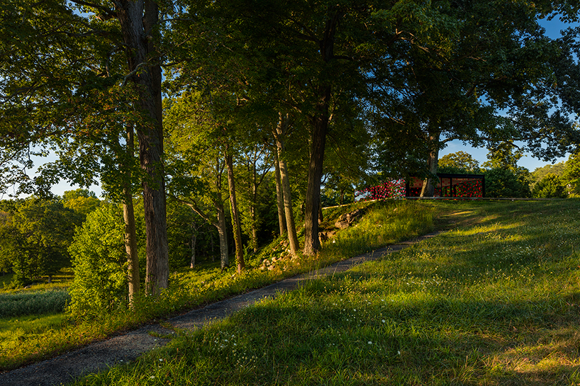 Yayoi Kusama fills Philip Johnson’s Glass House with red polka dots