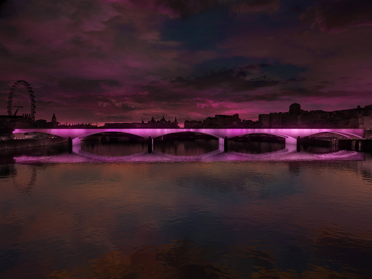 Leo Villareal with Lifschutz Davidson Sandilands win lighting competition for London’s bridges