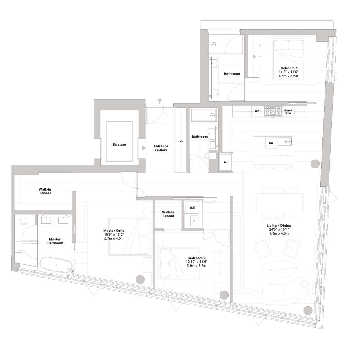 Tadao Ando&rsquo;s 152 Elizabeth Street in Manhattan is covered by a living vegetation wall