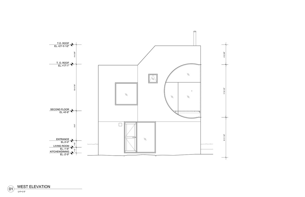 Steven Holl carves boolean voids from Ex of In House in New York state