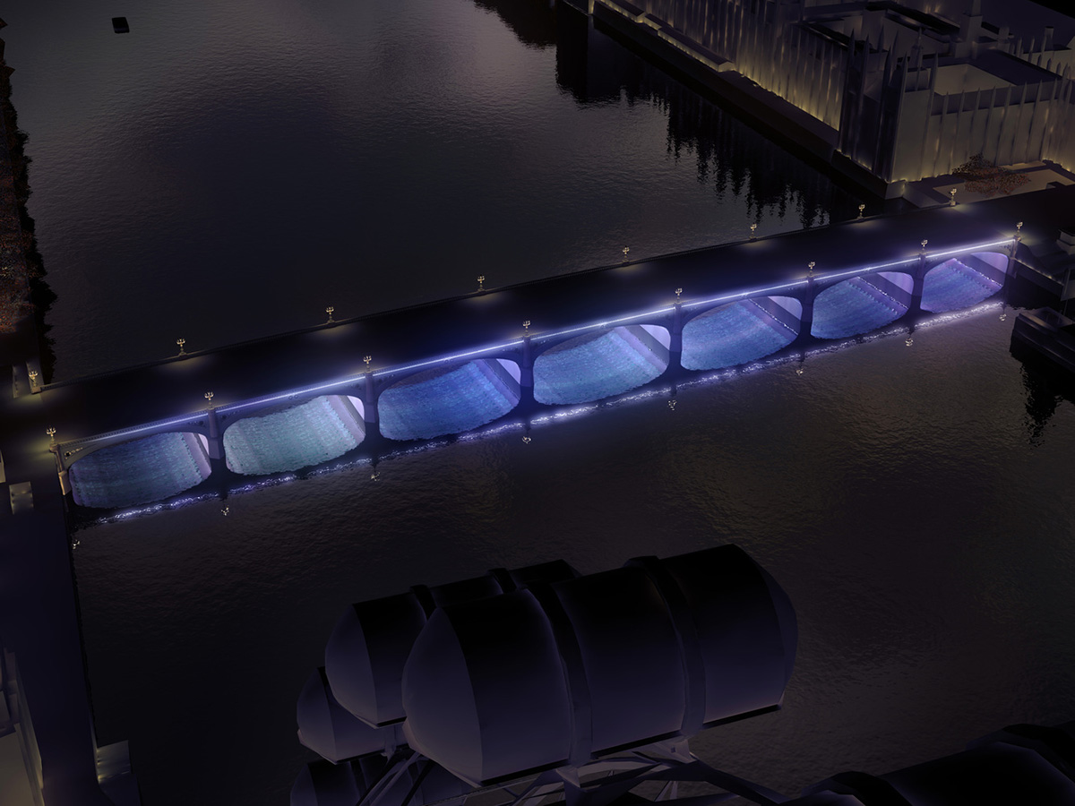 Leo Villareal with Lifschutz Davidson Sandilands win lighting competition for London’s bridges