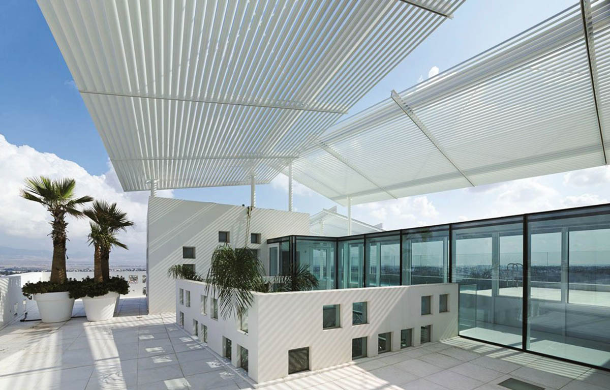 Jean Nouvel’s ’White Walls’ is a vertical landscape tower dominated by pixelated facade in Cyprus