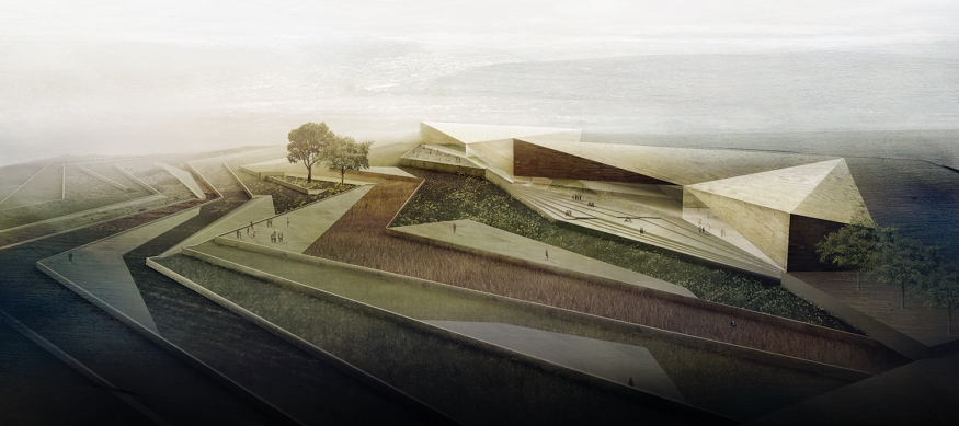 The Palestinian Museum designed by Heneghan Peng Architects opened in Birzeit