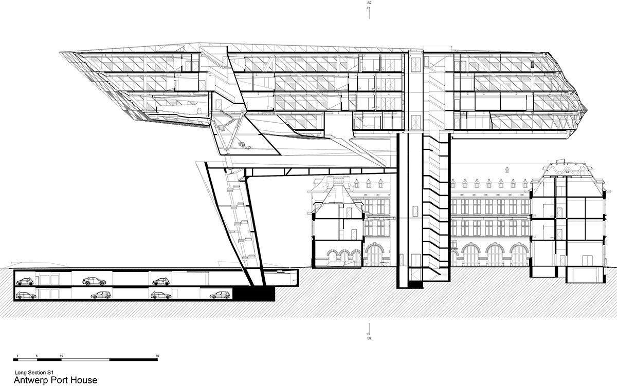 Zaha Hadid Architects crowns Belgium’s historic Antwerp Port Building with a floating glazed tower