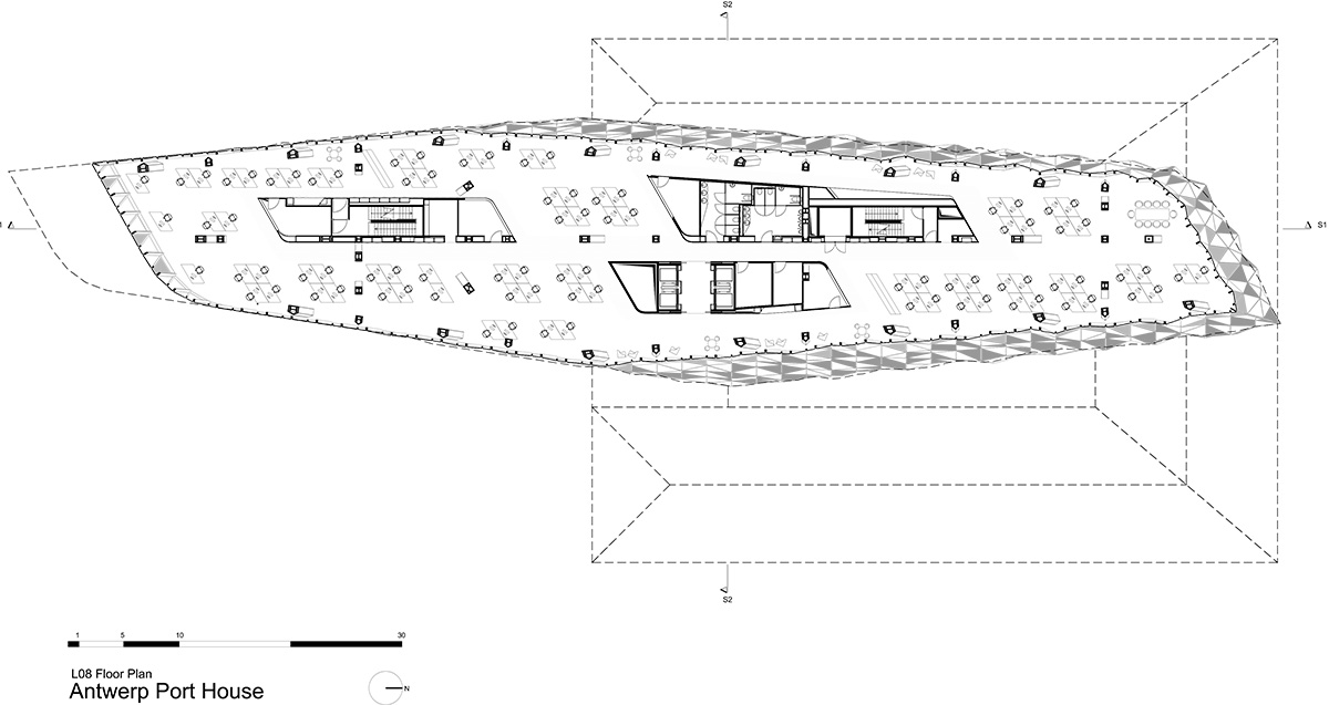 Zaha Hadid Architects crowns Belgium’s historic Antwerp Port Building with a floating glazed tower