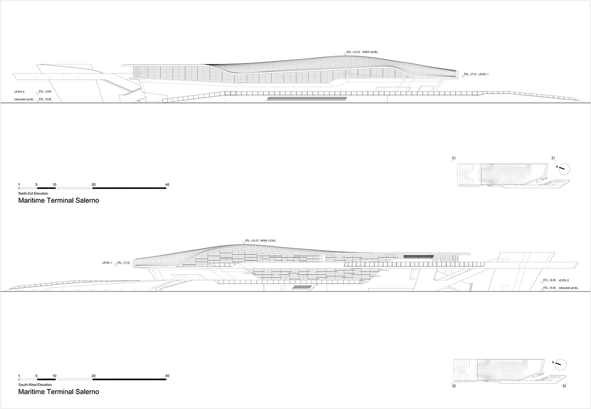Zaha Hadid Architects&rsquo; Oyster-shaped Salerno Maritime Terminal opened in Italy