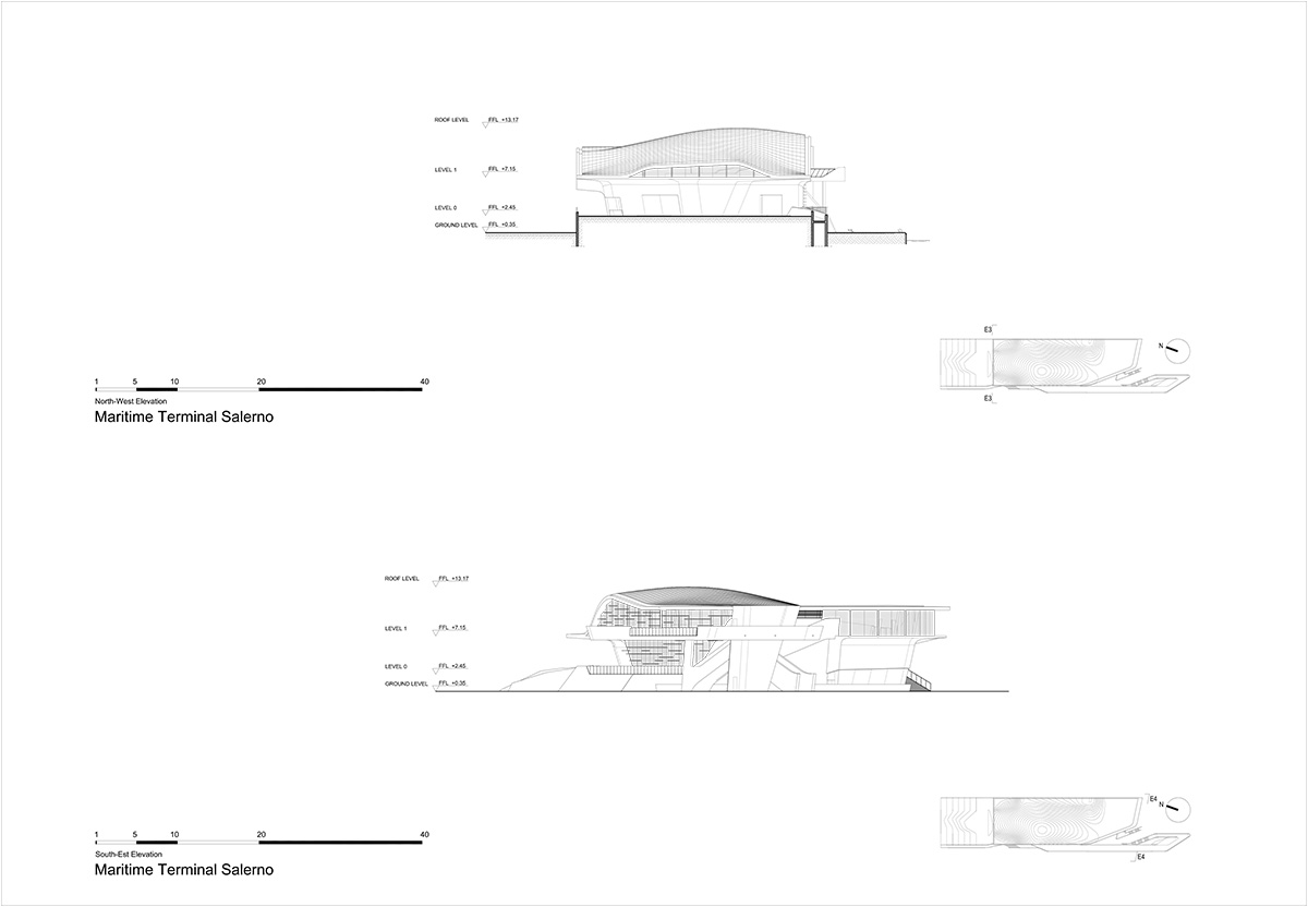 Zaha Hadid Architects&rsquo; Oyster-shaped Salerno Maritime Terminal opened in Italy