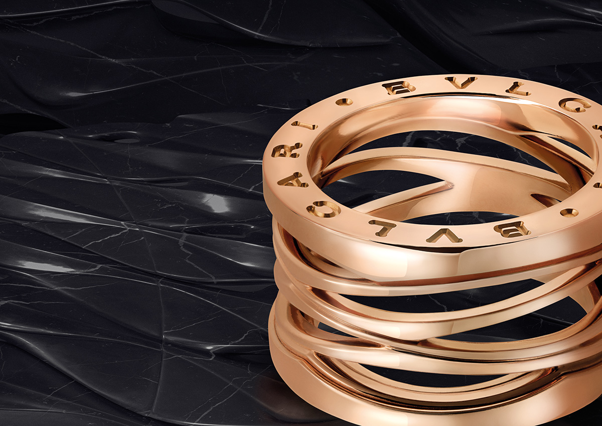 Zaha Hadid Architects reveals new golden  1 ring for Bulgari inspired  by Colosseum