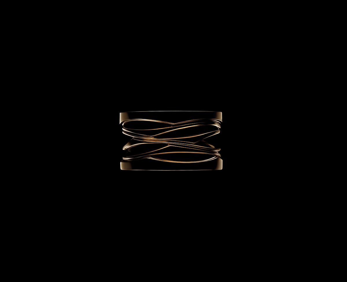 Zaha Hadid Architects reveals new golden  1 ring for Bulgari inspired  by Colosseum