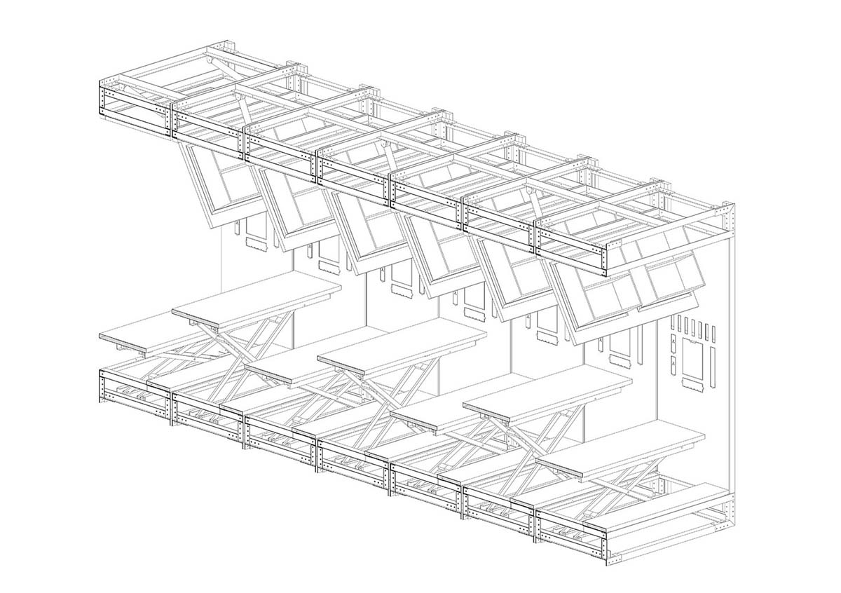 LUO studio designed one module that can adapt to various office spaces in Beijing