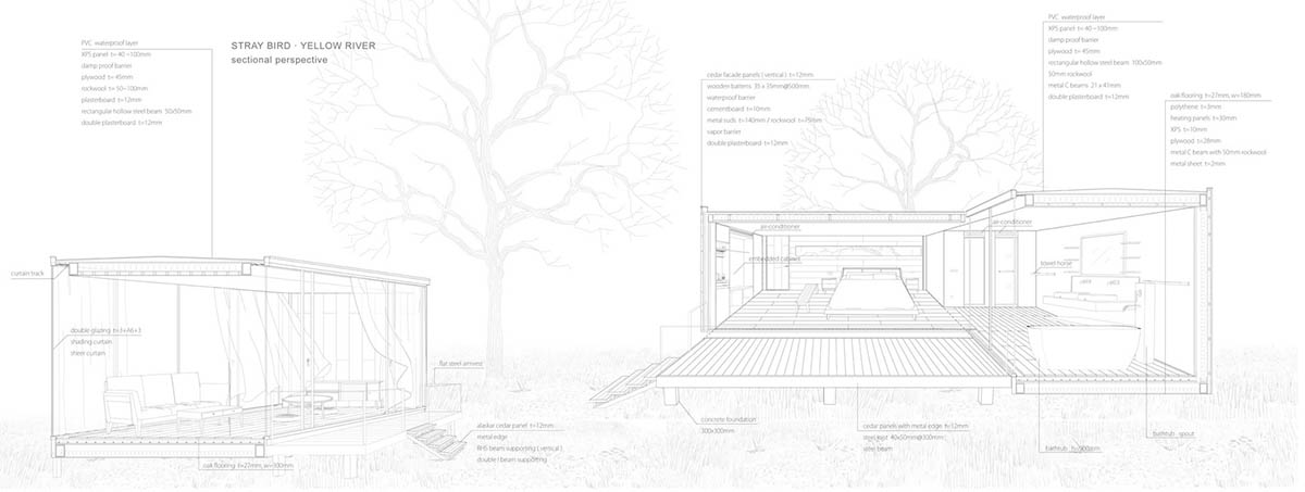 STUDIO QI built a boutique hotel with airy structures in an isolated oasis of Ningxia