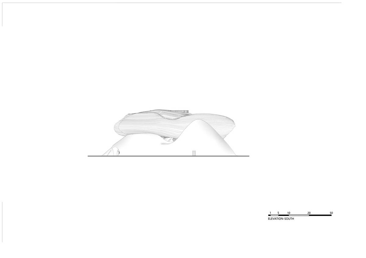 CROX's super smooth Liyang Museum sits on undulating hills as part of the nature in Changzhou