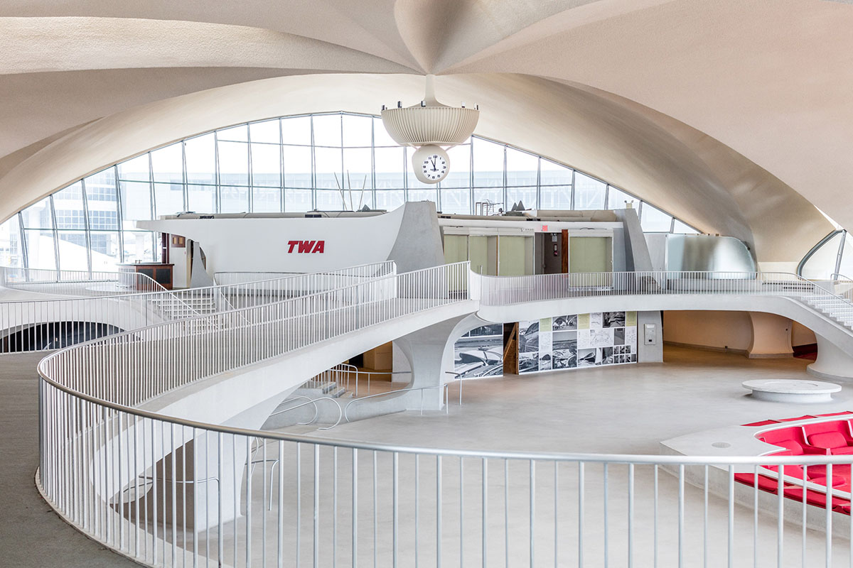 TWA Hotel started to take reservations at JFK Airport Terminal building by Eero Saarinen