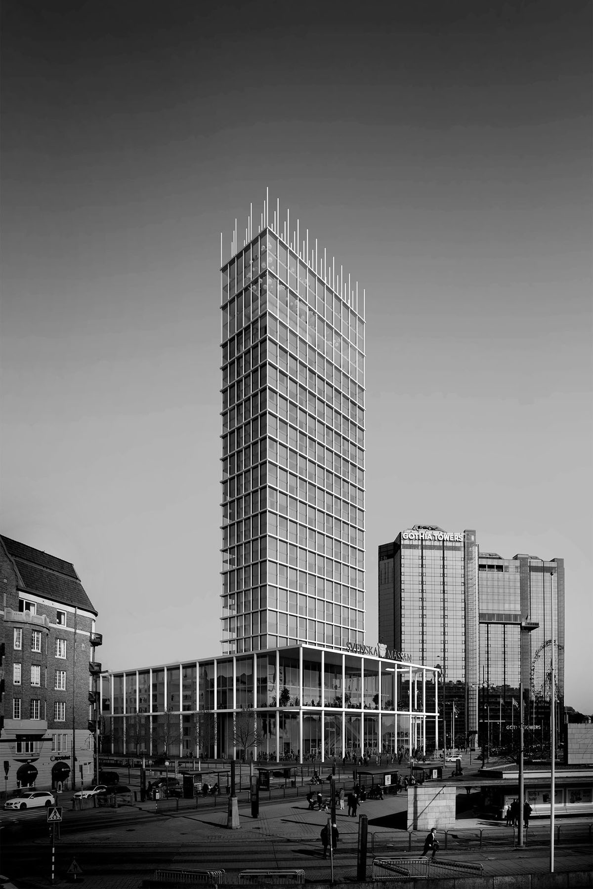 Tham & Videgård wins competition to design +One Tower with lattice structure in Sweden