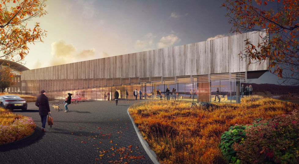 BIG releases plans for zigzag-shaped hotel allowing visitors to ski down atop of it in Switzerland