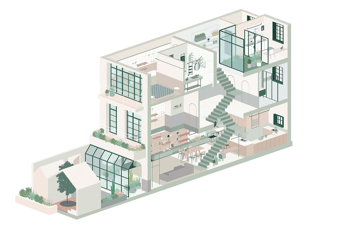 RIGI Design renovates Shanghai's historic house with punched holes and white colour palette