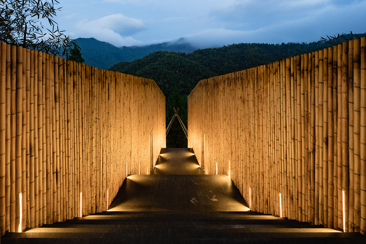kooo architects built retreat village by using local materials on hills of Zhejiang