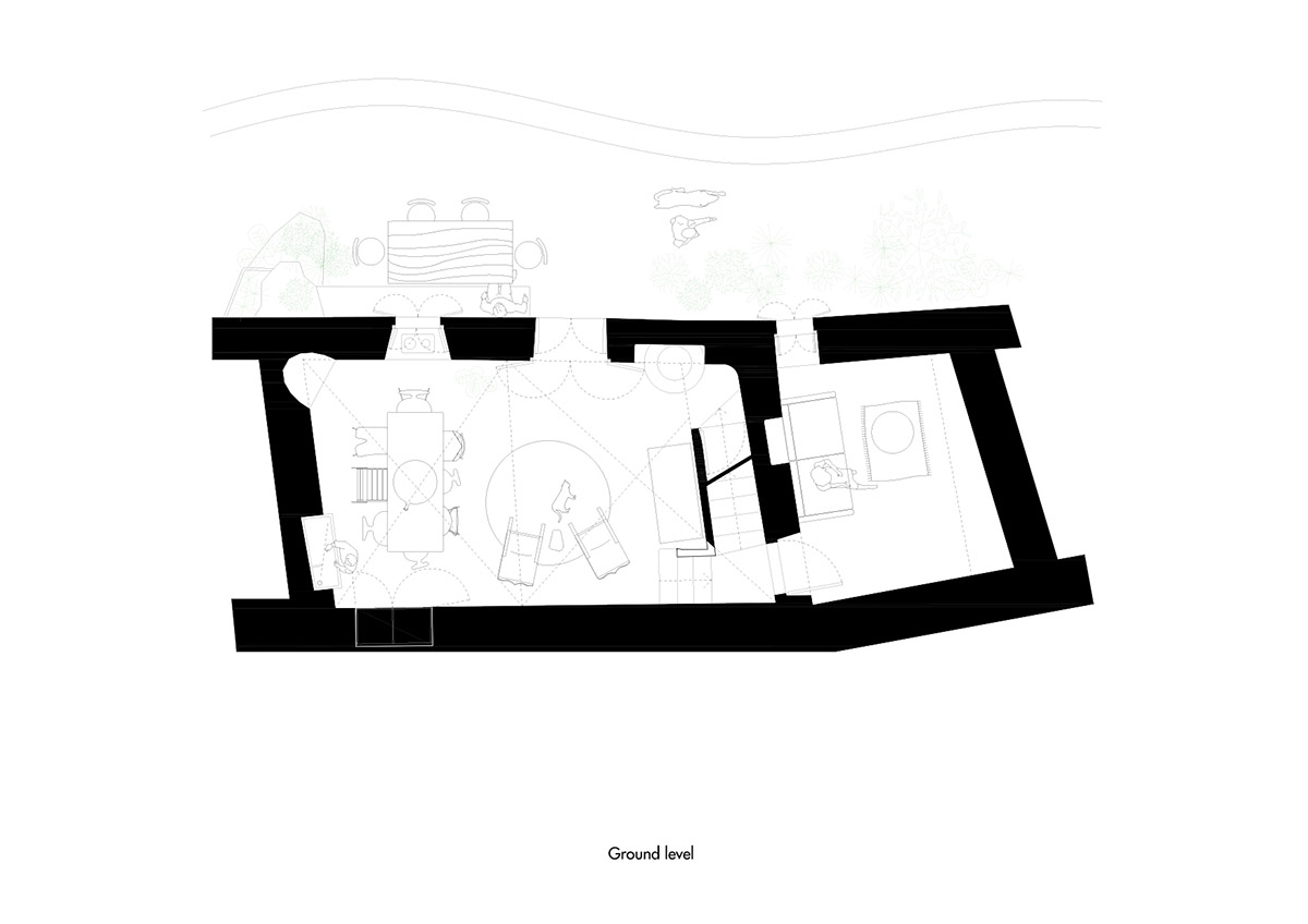 Isla Architects renovates old Mallorcan townhouse with all-white interiors and colorful furnitures