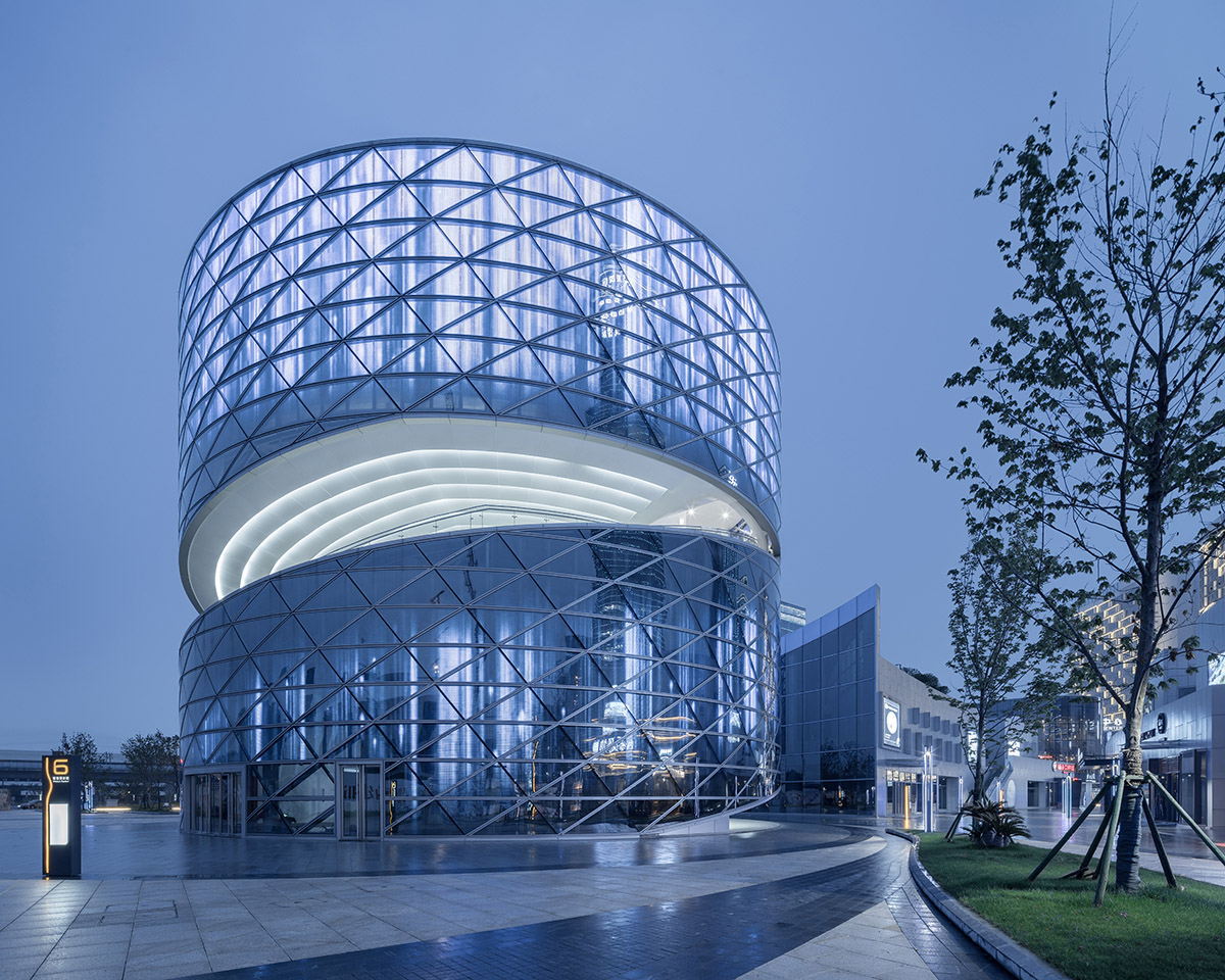 A Spiral Textile Center by Studio ATAH Adopts the Concept of Weaving