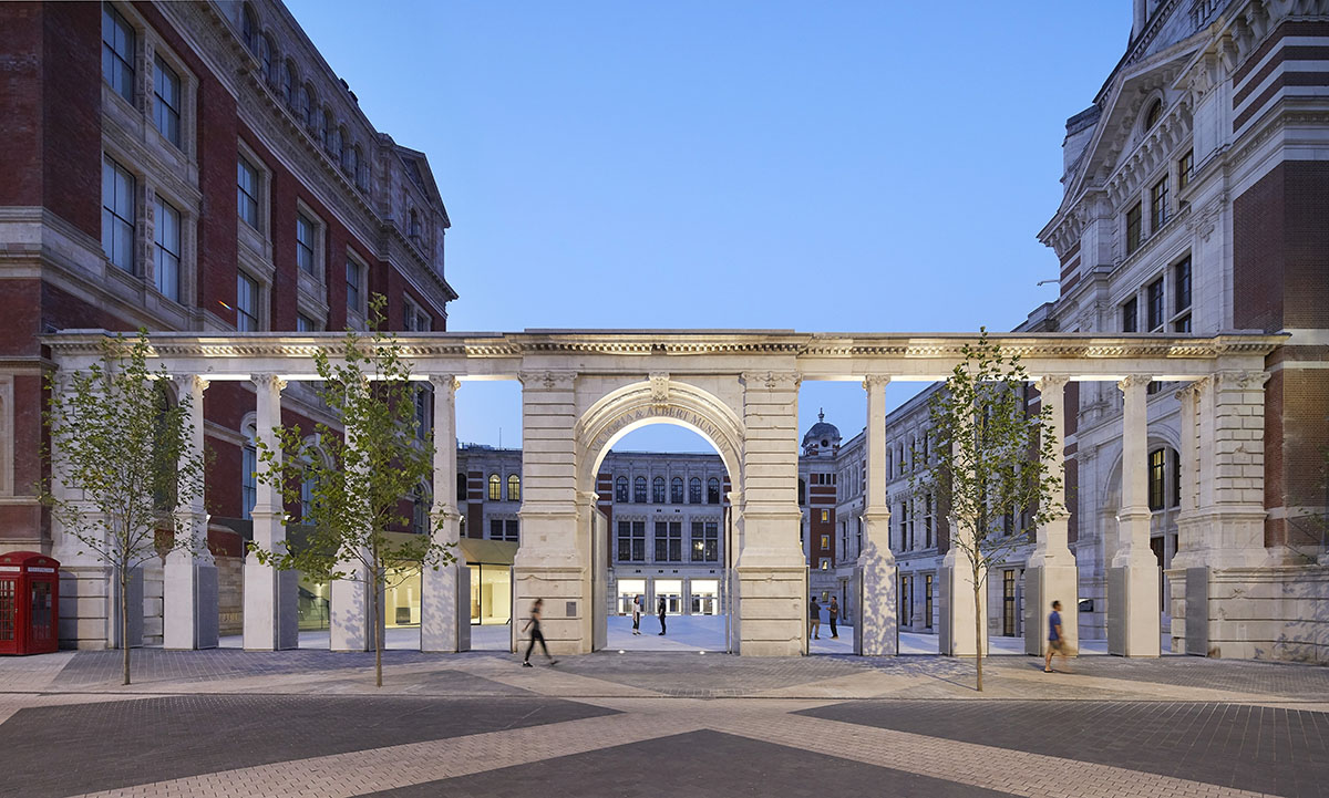 AL_A completes world’s first porcelain courtyard for V&A Museum